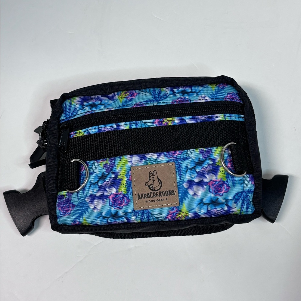 AKRACREATIONS Floral Dog Gear Waist Bag Insulated for dog treats